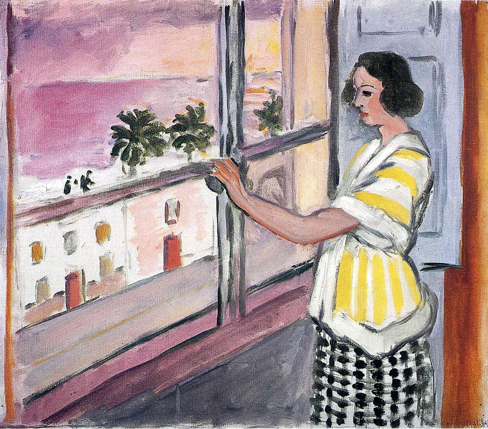 Henri Matisse - Young Woman at the Window, Sunset 1921